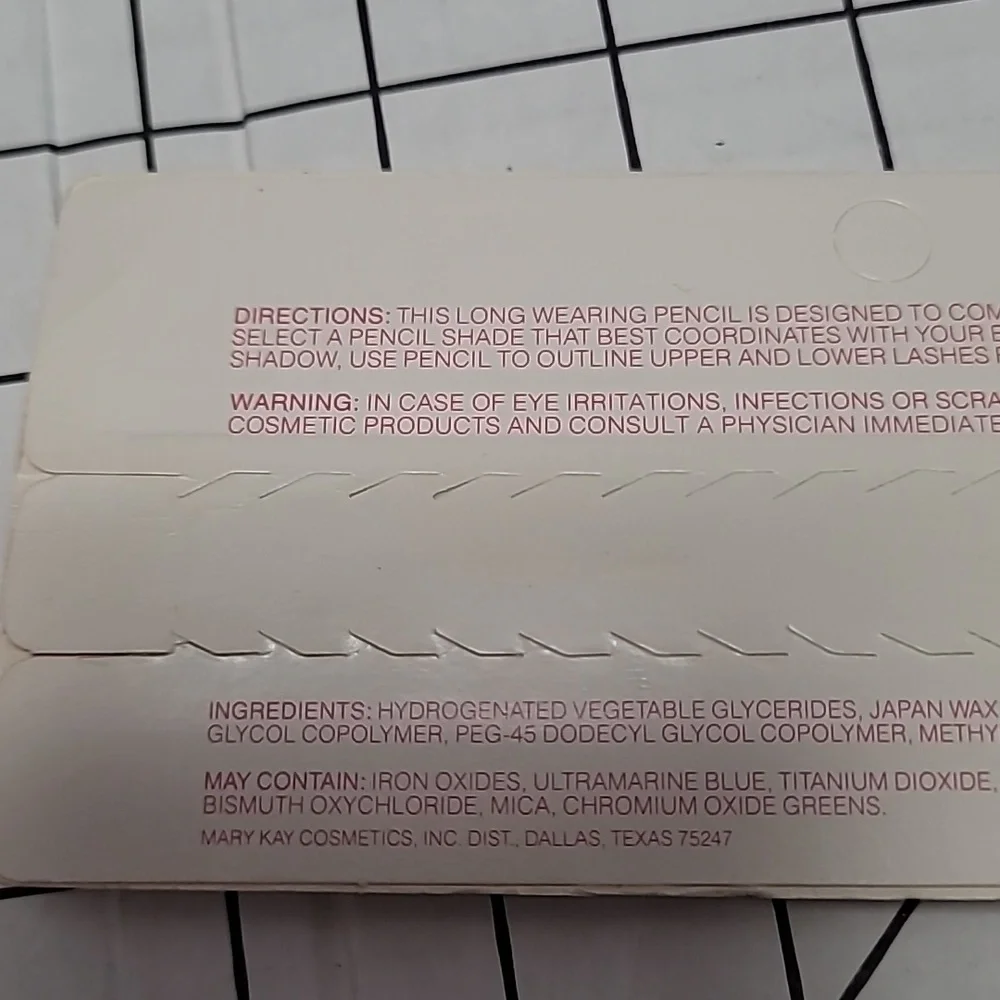 Mary Kay‎ Eye Defining Pencil Vintage NIP Old Stock 0992 Burnished Ebony .o4 oz